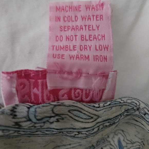 SHE'S COOL Blue Paisley Spaghetti Strap Maxi Dress | SZ M - Picture 9 of 10